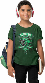T-Shirt Harry Potter T-Shirt Comic Style Slytherin Unisex Green 5 - 6 J - 2