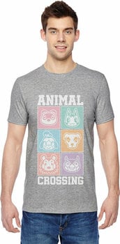 Tričko Nintendo Animal Crossing Pastel Square Heather Grey M Tričko - 2