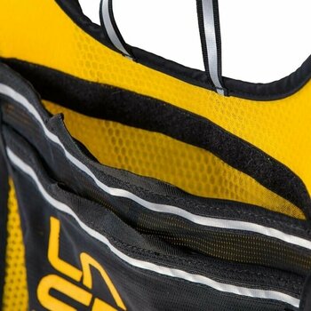 Running backpack La Sportiva Racer Vest Black/Yellow S Running backpack - 6