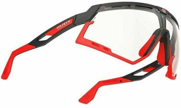 Óculos de ciclismo Rudy Project Defender Black Matte/Red Fluo/ImpactX Photochromic 2 Red Óculos de ciclismo - 3