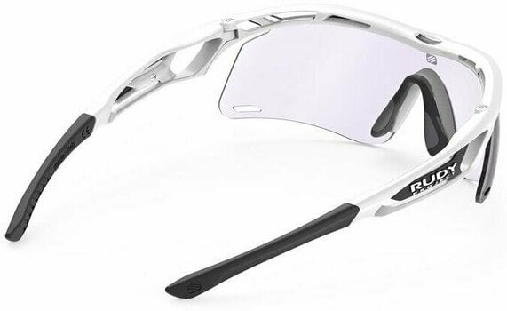 Cycling Glasses Rudy Project Tralyx+ Slim White Gloss/ImpactX Photochromic 2 Laser Purple Cycling Glasses - 5
