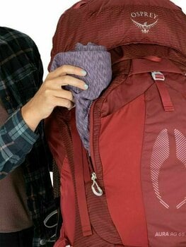 Outdoor Backpack Osprey Aura AG 65 Berry Sorbet Red XS/S Outdoor Backpack - 5
