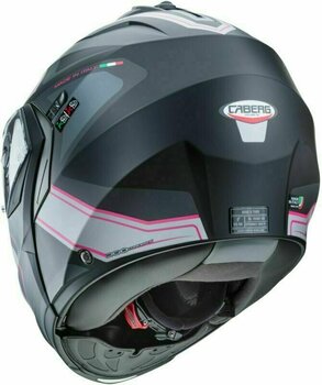 Helmet Caberg Duke II Tour Matt Black/Pink/Anthracite/Silver S Helmet - 4