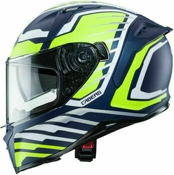 Helmet Caberg Avalon Forge Matt Blue Yama/White/Yellow Fluo S Helmet - 2