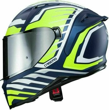 Helmet Caberg Avalon Forge Matt Blue Yama/White/Yellow Fluo S Helmet - 3