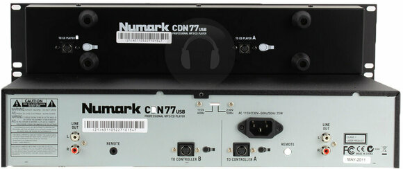 Rackový DJ přehrávač Numark CDN77USB - 3