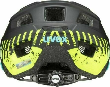 Bike Helmet UVEX Access Black Aqua Lime Matt 52-57 Bike Helmet - 4