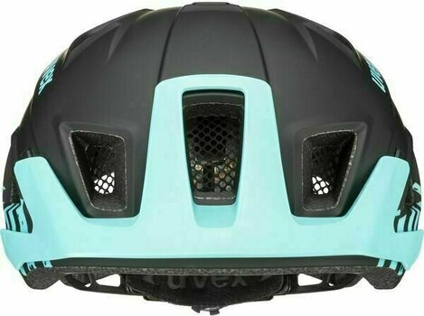 Bike Helmet UVEX Access Black Aqua Lime Matt 57-62 Bike Helmet - 2