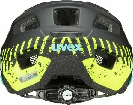 Bike Helmet UVEX Access Black Aqua Lime Matt 57-62 Bike Helmet - 4