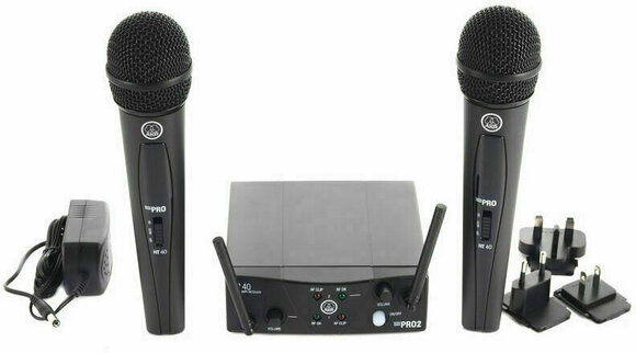 Trådlös handhållen mikrofonuppsättning AKG WMS 40 MINI2 VOCAL SET DUAL - 4