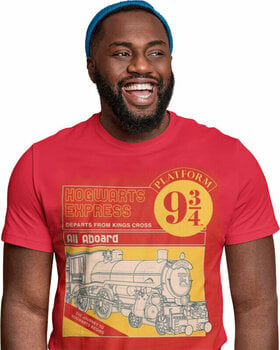 T-Shirt Harry Potter T-Shirt Hogwarts Express Manual Cover Red S - 2