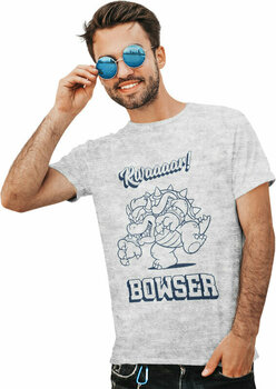 T-shirt Super Mario Bowser Rawr Grey S T-shirt - 2