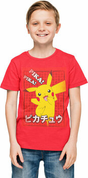 Shirt Pokémon Shirt Pika Pika Japanese Unisex Red 7 - 8 Y - 2