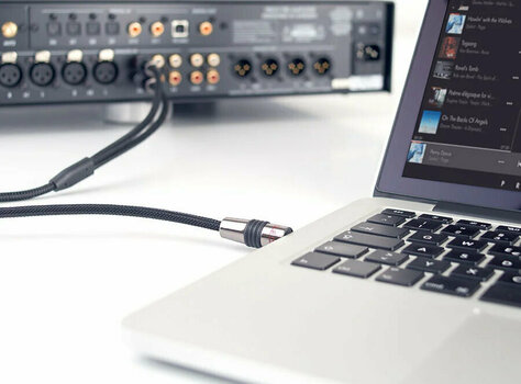 Hi-Fi AUX Cable Eagle Cable Deluxe II 3.5mm Jack Male to 2x RCA Male 3,2 m Черeн Hi-Fi AUX Cable - 3