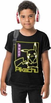 Shirt Pokémon Shirt Pikachu Neon Unisex Black 7 - 8 Y - 2