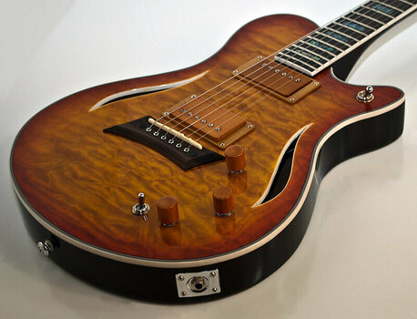 Polu-akustična gitara Michael Kelly Hybrid Special Quilt Honey Burst - 2