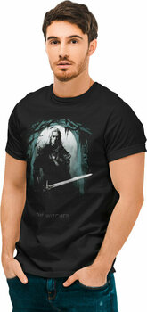 T-Shirt Witcher T-Shirt Silhouette Unisex Black L - 2
