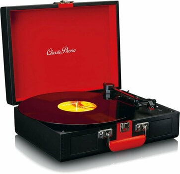 Przenośny gramofon Lenco TT-110BKRD Czerwony - 2