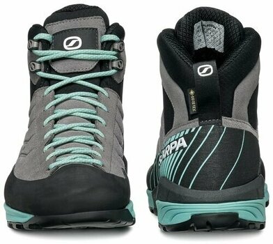 Дамски обувки за трекинг Scarpa Mescalito Mid GTX Midgray/Aqua 39,5 Дамски обувки за трекинг - 4