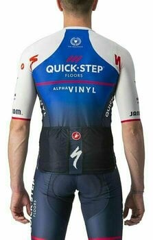 Odzież kolarska / koszulka Castelli Quick-Step Alpha Vinyl 2022 Climber's 3.1 Jersey Belgian Blue/White M - 2