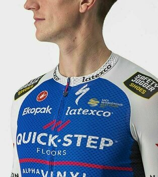 Cycling jersey Castelli Quick-Step Alpha Vinyl 2022 Climber's 3.1 Jersey Belgian Blue/White M - 6