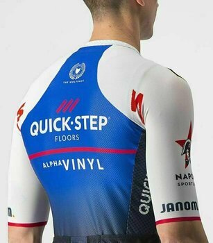 Camisola de ciclismo Castelli Quick-Step Alpha Vinyl 2022 Climber's 3.1 Jersey Jersey Belgian Blue/White L - 3