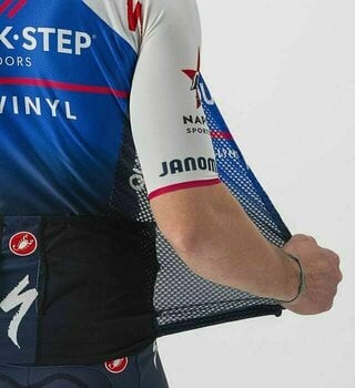 Mez kerékpározáshoz Castelli Quick-Step Alpha Vinyl 2022 Climber's 3.1 Jersey Belgian Blue/White XL - 5