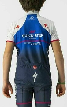 Cycling jersey Castelli Quick-Step Alpha Vinyl 2022 Kid Jersey Jersey Belgian Blue 6Y - 2