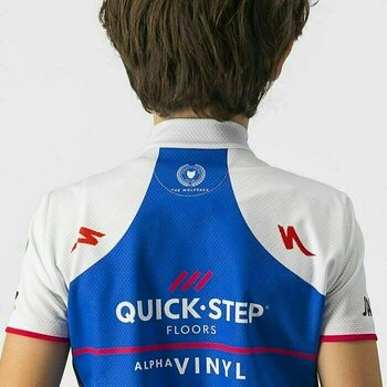 Cycling jersey Castelli Quick-Step Alpha Vinyl 2022 Kid Jersey Belgian Blue 6Y - 3