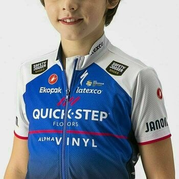 Cycling jersey Castelli Quick-Step Alpha Vinyl 2022 Kid Jersey Jersey Belgian Blue 6Y - 5