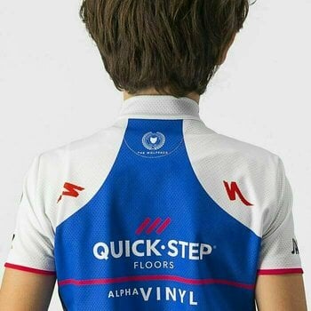 Велосипедна тениска Castelli Quick-Step Alpha Vinyl 2022 Kid Jersey Джърси Belgian Blue 12 години - 3