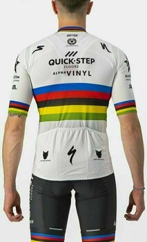 Cycling jersey Castelli Quick-Step Alpha Vinyl 2022 Competizione Jersey World Champion 3XL - 2