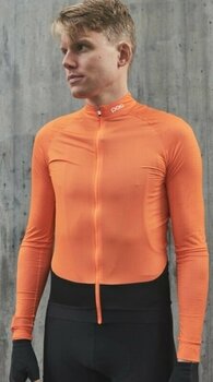 Cykeltrøje POC Essential Road LS Jersey Jersey Zink Orange XL - 5
