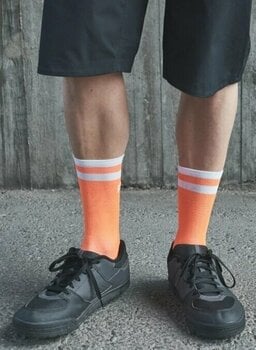 Cycling Socks POC Lure MTB Long Sock Zink Orange/Hydrogen White L Cycling Socks - 3