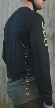 Cykeltrøje POC MTB Pure LS Jersey Jersey Uranium Black/Epidote Green S - 6