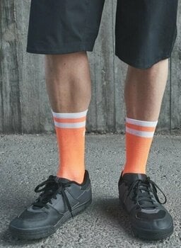 Fahrradsocken POC Lure MTB Long Sock Zink Orange/Hydrogen White S Fahrradsocken - 3