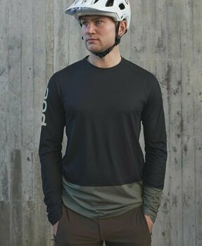 Cykeltrøje POC MTB Pure LS Jersey Jersey Uranium Black/Epidote Green S - 9