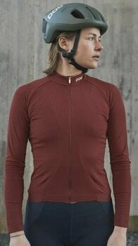 Mez kerékpározáshoz POC Ambient Thermal Women's Jersey Dzsörzi Garnet Red M - 3