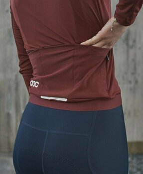 Велосипедна тениска POC Ambient Thermal Women's Jersey Джърси Garnet Red XL - 6