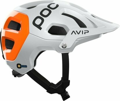 Capacete de bicicleta POC Tectal Race MIPS NFC Hydrogen White/Fluorescent Orange 51-54 Capacete de bicicleta - 2