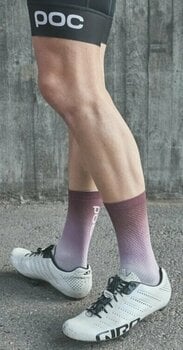 Чорапи за колоездене POC Essential Print Long Sock Garnet Red S Чорапи за колоездене - 4