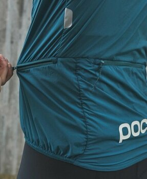 Veste de cyclisme, gilet POC Pro Thermal Jacket Dioptase Blue L Veste - 3