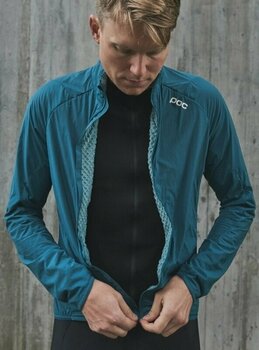 Casaco de ciclismo, colete POC Pro Thermal Jacket Dioptase Blue L Casaco - 6