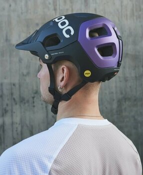 Cykelhjelm POC Tectal Race MIPS Uranium Black/Sapphire Purple Metallic/Matt 51-54 Cykelhjelm - 6