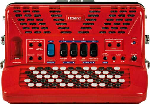Harmonika z gumbi Roland FR-1x Rdeča Harmonika z gumbi - 3