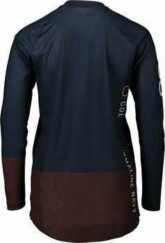 Cykeltrøje POC MTB Pure LS Women's Jersey Jersey Turmaline Navy/Axinite Brown M - 2