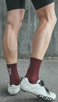 Cykelstrømper POC Seize Short Sock Garnet Red S Cykelstrømper - 4