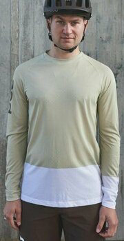 Cykeltrøje POC MTB Pure LS Jersey Jersey Prehnite Green/Hydrogen White XL - 3