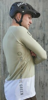 Cykeltrøje POC MTB Pure LS Jersey Jersey Prehnite Green/Hydrogen White XL - 6