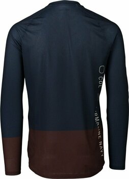 Cykeltrøje POC MTB Pure LS Jersey Jersey Turmaline Navy/Axinite Brown XL - 2